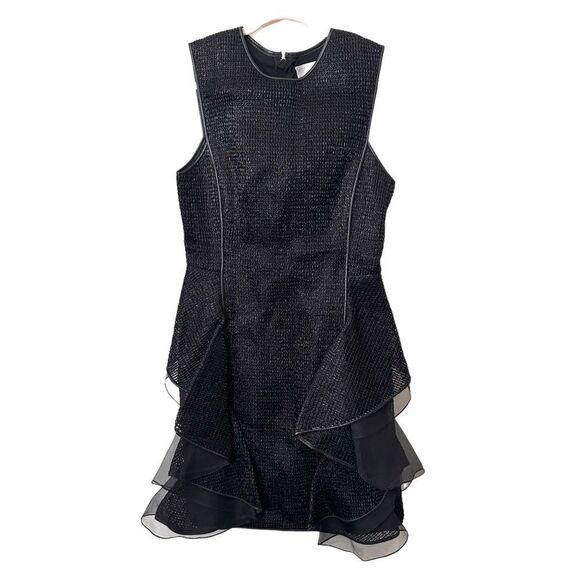 JASON WU Raffia Ruffle Sleeveless Dress Sz‎ 6 - Picture 2 of 6